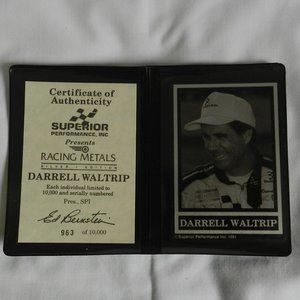 Superior Performance Racing Metal Card - 1991 Silver Ed.  Darrell Waltrip  #963